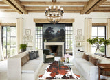 Tricolor X-Large European Cowhide Rug 7'1"H x 6'5"W #A27112 by Hudson Hides