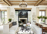 Tricolor Large European Cowhide Rug 6'8"H x 5'11"W #A27123 by Hudson Hides