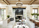 Tricolor Large European Cowhide Rug 6'1"H x 5'9"W #A27139 by Hudson Hides