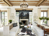 Tricolor X-Large European Cowhide Rug 6'6"H x 6'2"W #A27158 by Hudson Hides