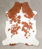 Brown and White Cowhide Rug #A27188