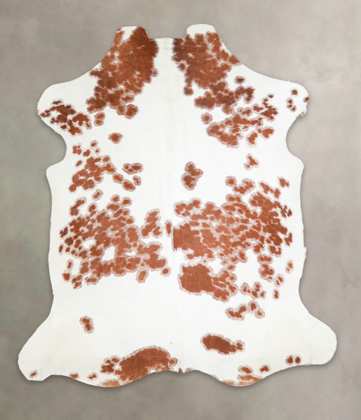 Brown and White Cowhide Rug #A27193