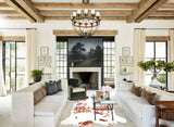 Brown and White X-Large European Cowhide Rug 7'4"H x 6'5"W #A27193 by Hudson Hides