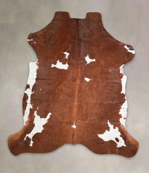 Brown and White Cowhide Rug #A27206