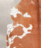 Brown and White Cowhide Rug #A27219