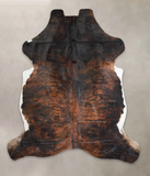 Dark Brindle Cowhide Rug #A27228