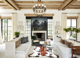 Tricolor X-Large European Cowhide Rug 7'4"H x 6'4"W #A27246 by Hudson Hides