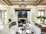 Tricolor XX-Large European Cowhide Rug 7'5"H x 7'2"W #A27250 by Hudson Hides