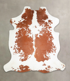 Brown and White Cowhide Rug #A27257