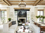 Tricolor Large European Cowhide Rug 6'7"H x 5'7"W #A27287 by Hudson Hides