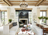 Tricolor Large European Cowhide Rug 6'6"H x 6'1"W #A27295 by Hudson Hides