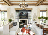 Tricolor X-Large European Cowhide Rug 7'1"H x 6'5"W #A27307 by Hudson Hides
