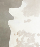 Beige and White Cowhide Rug #A28871