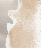 Beige and White Cowhide Rug #A28877