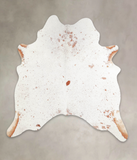 Salt and Pepper Brown Cowhide Rug #A28893