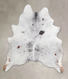Salt and Pepper Brown Cowhide Rug #A28907