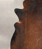 Brown with Red Cowhide Rug #A28912