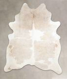 Beige and White Cowhide Rug #A28919