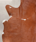 Brown and White Regular Cowhide Rug #A28927HUDSN