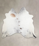 Salt and Pepper Black Cowhide Rug #A28937