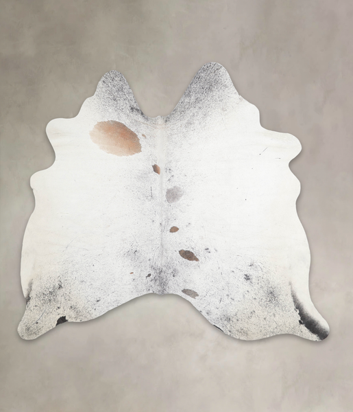 Salt and Pepper Black Cowhide Rug #A28937