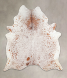 Salt and Pepper Brown Cowhide Rug #A28938