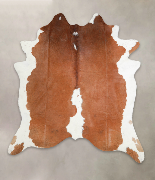 Brown and White Cowhide Rug #A28964