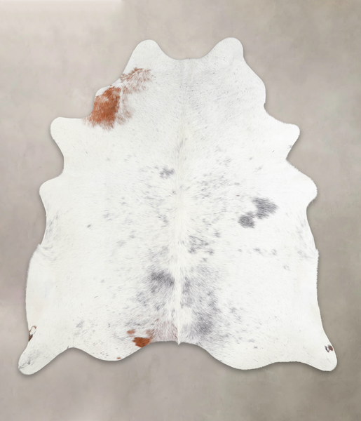 Salt and Pepper Black Cowhide Rug #A28970