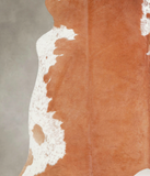 Brown and White Regular Cowhide Rug #A28976