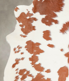 Brown and White Cowhide Rug #A28996
