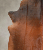 Brown with Red Cowhide Rug #A29086