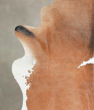 Brown and White Regular Cowhide Rug #A29099