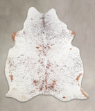 Salt and Pepper Brown Cowhide Rug #A29102