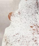 Salt and Pepper Brown Cowhide Rug #A29102