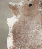 Salt and Pepper Brown Cowhide Rug #A29164