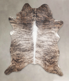 Grey Brindle Cowhide Rug #A29236