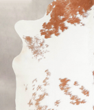 Brown and White Cowhide Rug #A29261