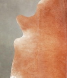 Solid Brown Cowhide Rug #A29289