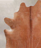 Solid Brown Cowhide Rug #A29311