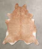 Solid Brown Cowhide Rug #A29326