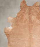 Solid Brown Cowhide Rug #A29326