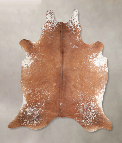 Salt and Pepper Brown Cowhide Rug #A29342