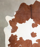 Brown and White Cowhide Rug #A29451