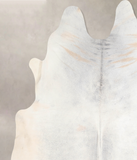 Grey with Beige Cowhide Rug #A29481