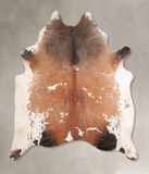 Chocolate and White Cowhide Rug #A29485