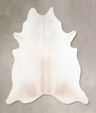 Grey with Beige Cowhide Rug #A29560