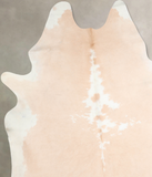 Beige and White Cowhide Rug #A29563