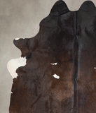 Chocolate and White Cowhide Rug #A29582