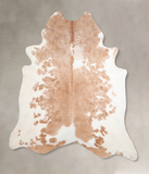 Beige and White Cowhide Rug #A29600