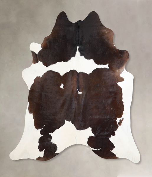 Chocolate and White Cowhide Rug #A29618